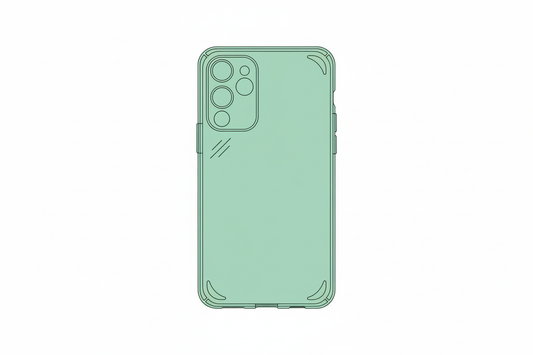 Mint green phone case illustration